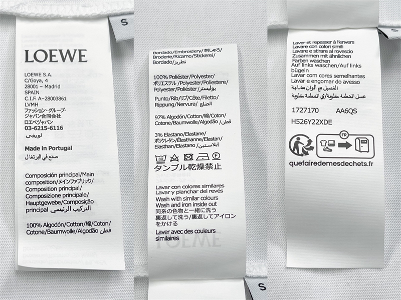 로에베 로에베 로고 자수 포켓 크루넥 반팔 티셔츠 레플리카 22번 이미지 - 의류 | 세미샵 레플리카 사이트