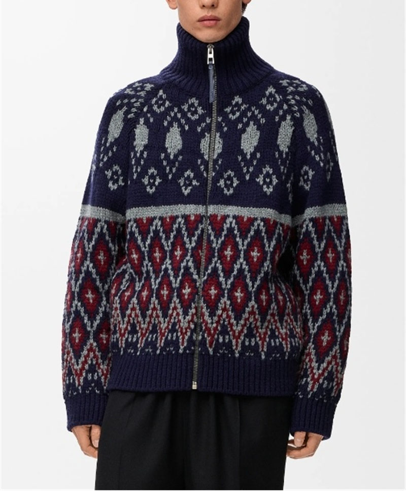 로에베 로에베 올오버 울 기하학 집업 가디건 레플리카 4번 이미지 - 의류 | 세미샵 레플리카 사이트