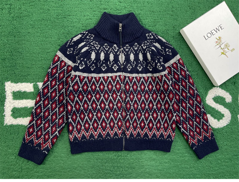 로에베 로에베 올오버 울 기하학 집업 가디건 레플리카 2번 이미지 - 의류 | 세미샵 레플리카 사이트