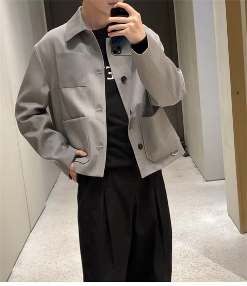 Loewe 로에베 울 캐시미어 아나그램 워크웨어 자켓 레플리카 17번 이미지 - 의류 | 세미샵 레플리카 사이트