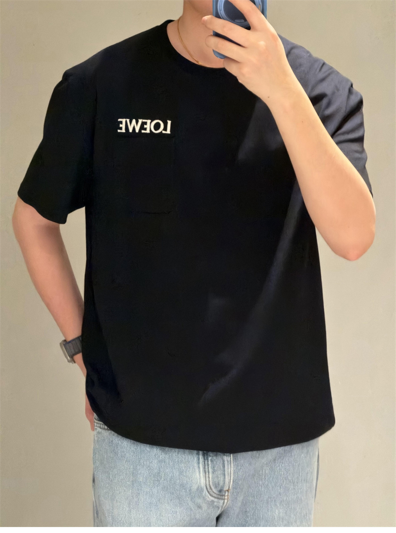 로에베 로에베 포켓 로고 릴랙스 핏 코튼 티셔츠 레플리카 22번 이미지 - 의류 | 세미샵 레플리카 사이트