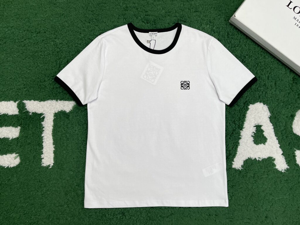 Loewe 로에베 24SS 아나그램 로고 배색 반팔 티셔츠 “2COLOR” 레플리카 4번 이미지 - 의류 | 세미샵 레플리카 사이트