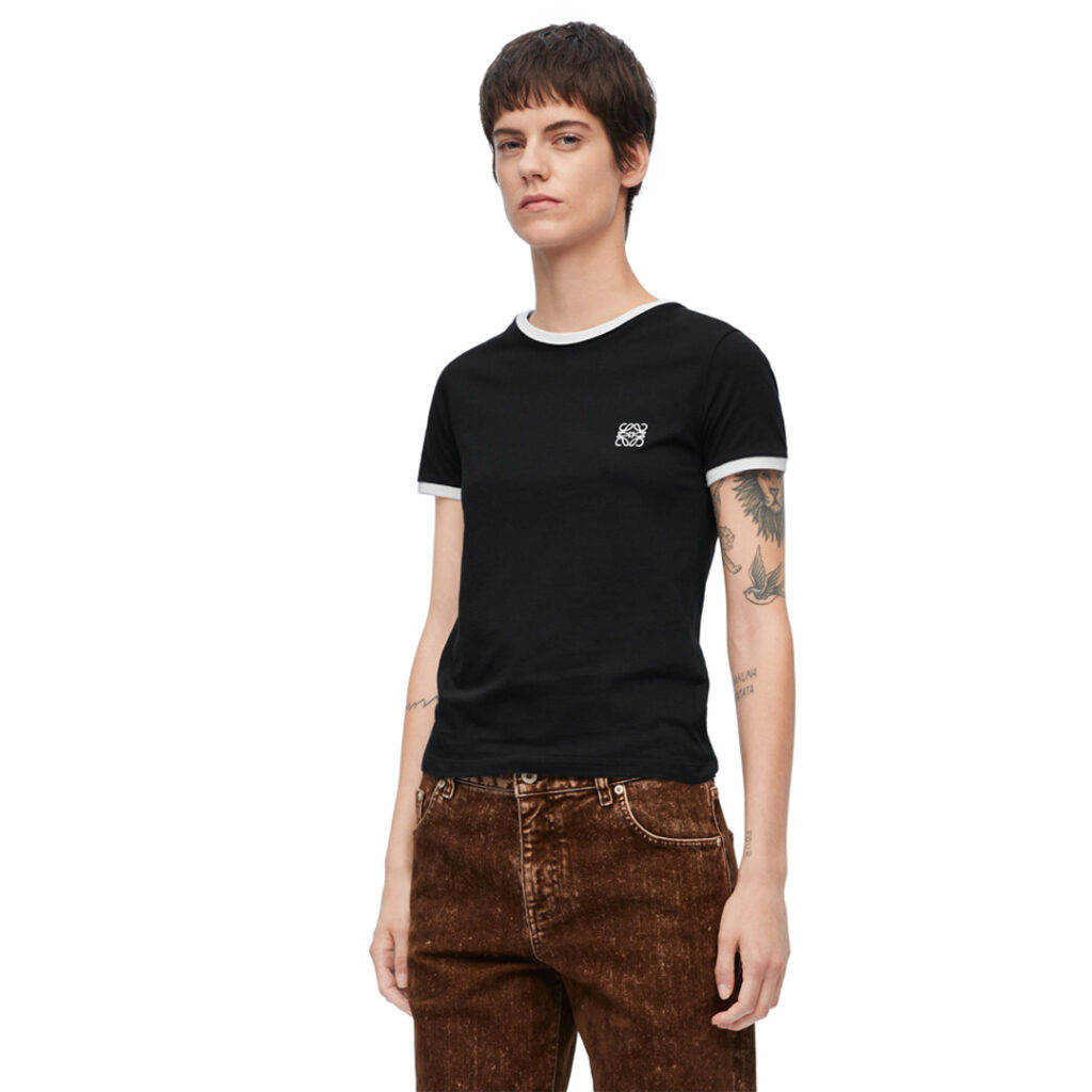 Loewe 로에베 24SS 아나그램 로고 배색 반팔 티셔츠 “2COLOR” 레플리카 10번 이미지 - 의류 | 세미샵 레플리카 사이트