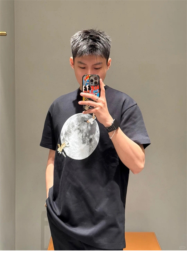 Loewe 로에베 x 수나 후지타 Bunny & Moon 반팔 티셔츠 레플리카 5번 이미지 - 의류 | 세미샵 레플리카 사이트