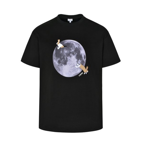 Loewe 로에베 x 수나 후지타 Bunny & Moon 반팔 티셔츠 레플리카 6번 이미지 - 의류 | 세미샵 레플리카 사이트