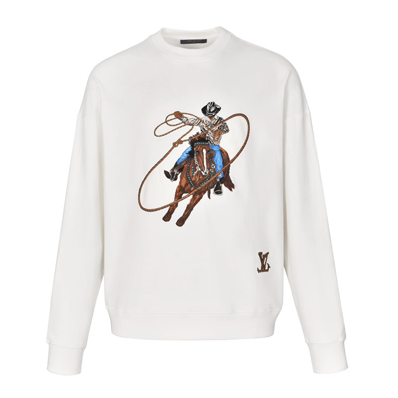 Louis Vuitton 루이비통 그래픽 엠브로이더드 코튼 티셔츠 1AFXNO 레플리카 1번 이미지 - 의류 | 세미샵 레플리카 사이트