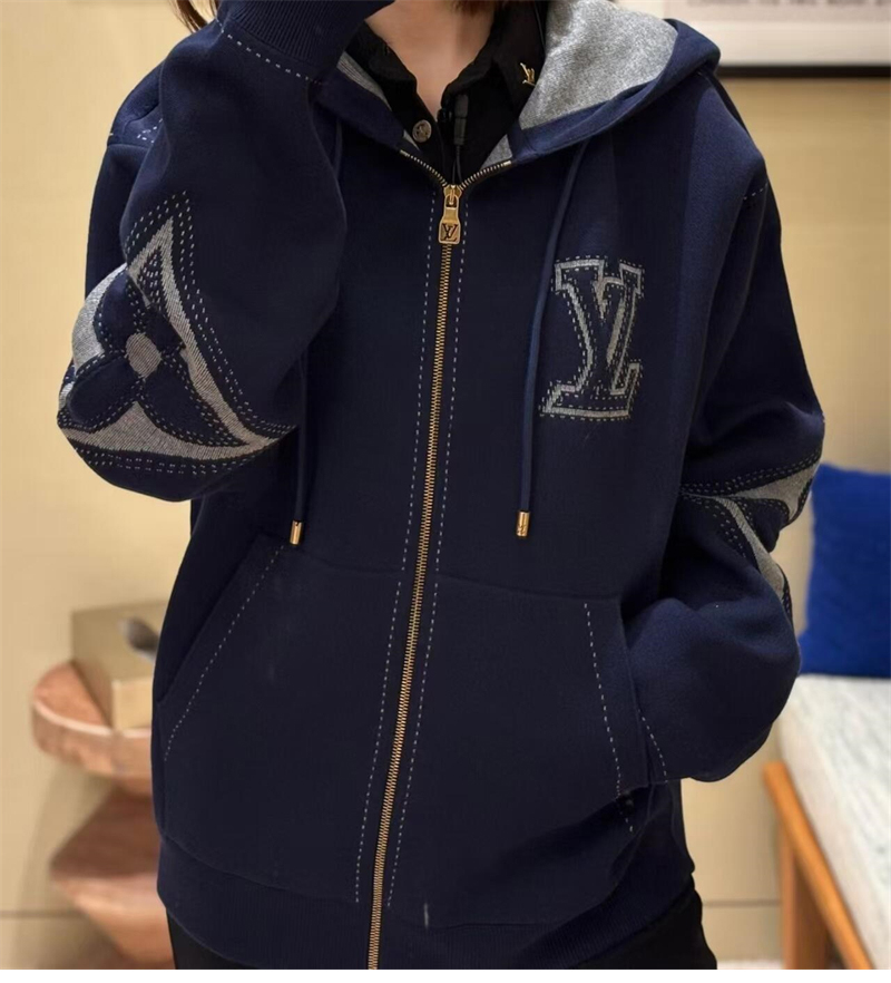 루이비통 루이비통 그래픽 인따르시아 지퍼 코튼 후디 레플리카 2번 이미지 - 의류 | 세미샵 레플리카 사이트