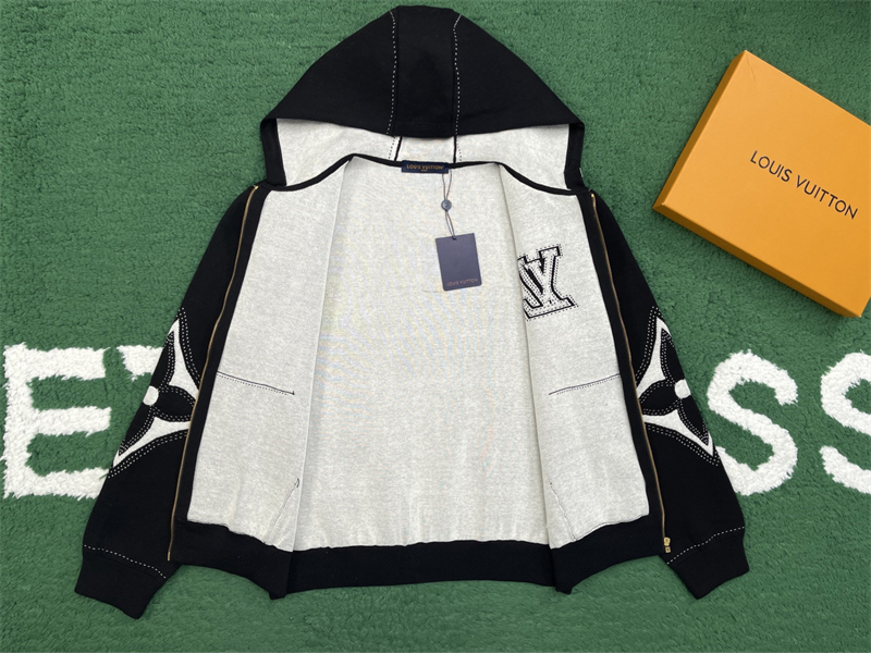 루이비통 루이비통 그래픽 인따르시아 지퍼 코튼 후디 레플리카 4번 이미지 - 의류 | 세미샵 레플리카 사이트