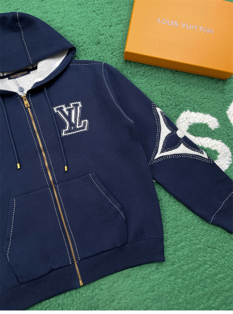 루이비통 루이비통 그래픽 인따르시아 지퍼 코튼 후디 레플리카 5번 이미지 - 의류 | 세미샵 레플리카 사이트