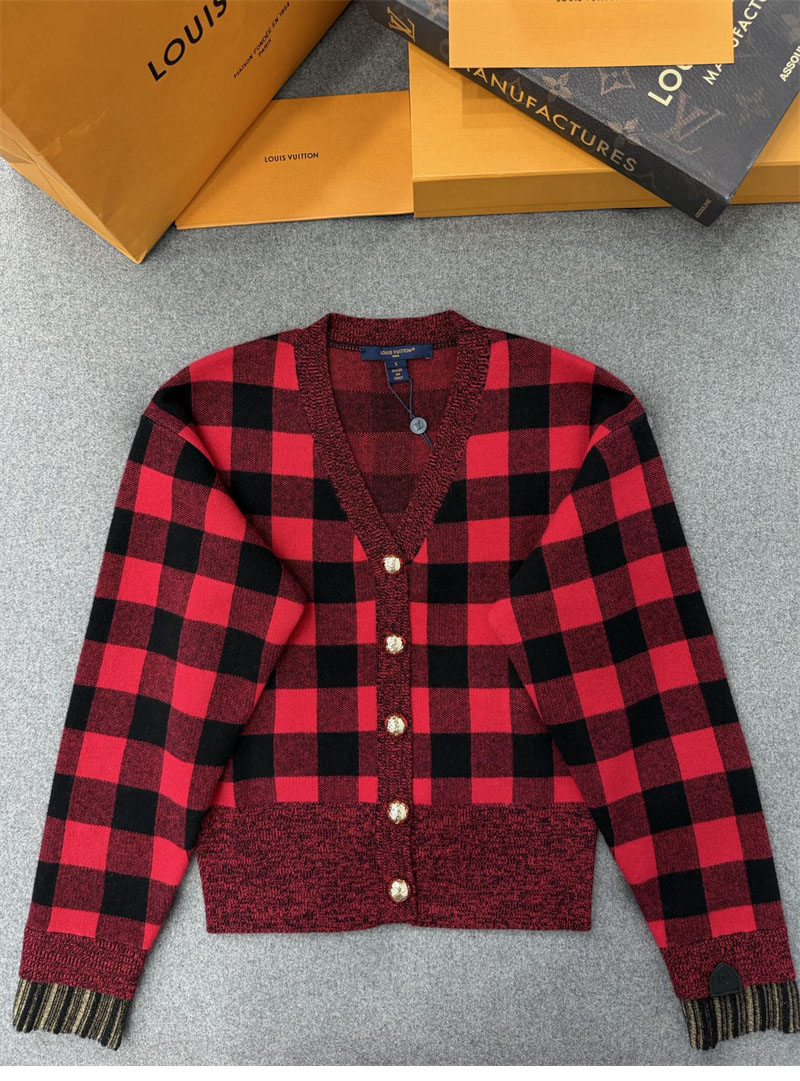 루이비통 루이비통 그래픽 체크 니트 가디건 레플리카 7번 이미지 - 의류 | 세미샵 레플리카 사이트
