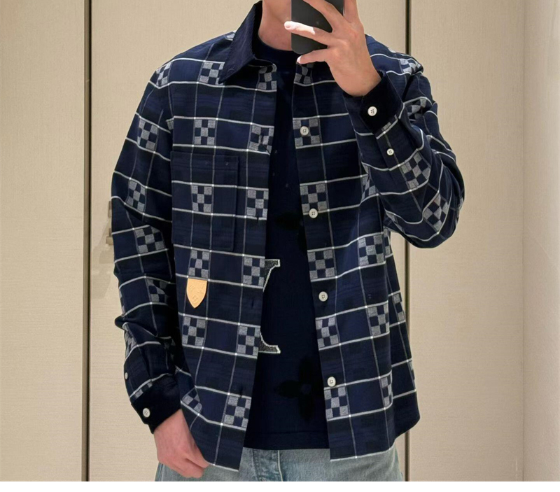 루이비통 루이비통 다미에 플래드 플란넬 셔츠 레플리카 2번 이미지 - 의류 | 세미샵 레플리카 사이트