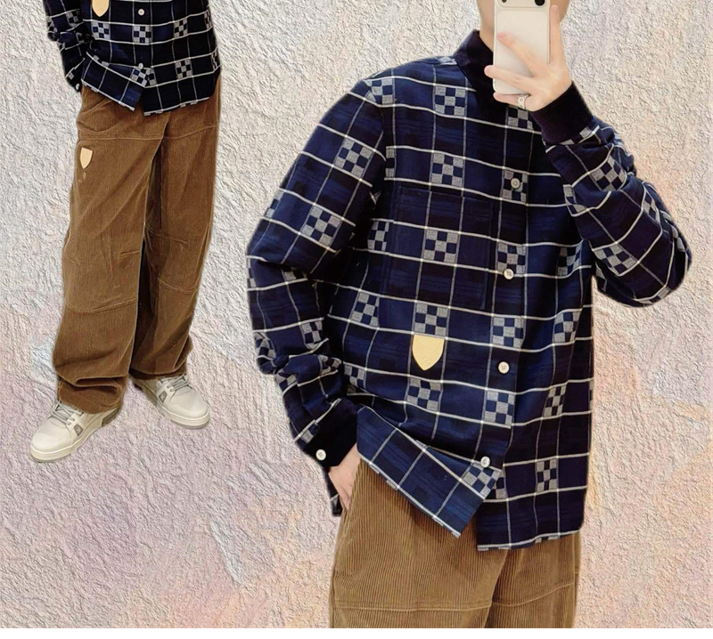 루이비통 루이비통 다미에 플래드 플란넬 셔츠 레플리카 11번 이미지 - 의류 | 세미샵 레플리카 사이트