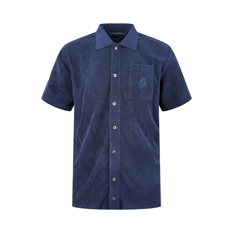 Louis Vuitton 루이비통 다미에 MLVD 프렌치 테리 숏 슬리브드 셔츠 레플리카 1번 이미지 - 의류 | 세미샵 레플리카 사이트
