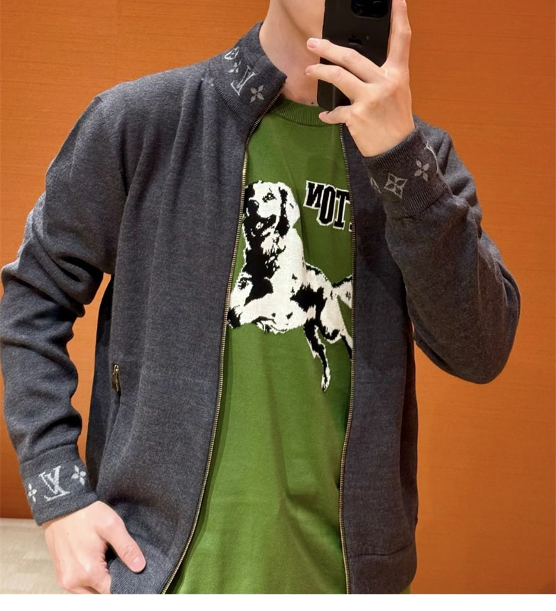 Louis Vuitton 루이비통 더블 페이스 니트 울 트래블 블루종 레플리카 4번 이미지 - 의류 | 세미샵 레플리카 사이트