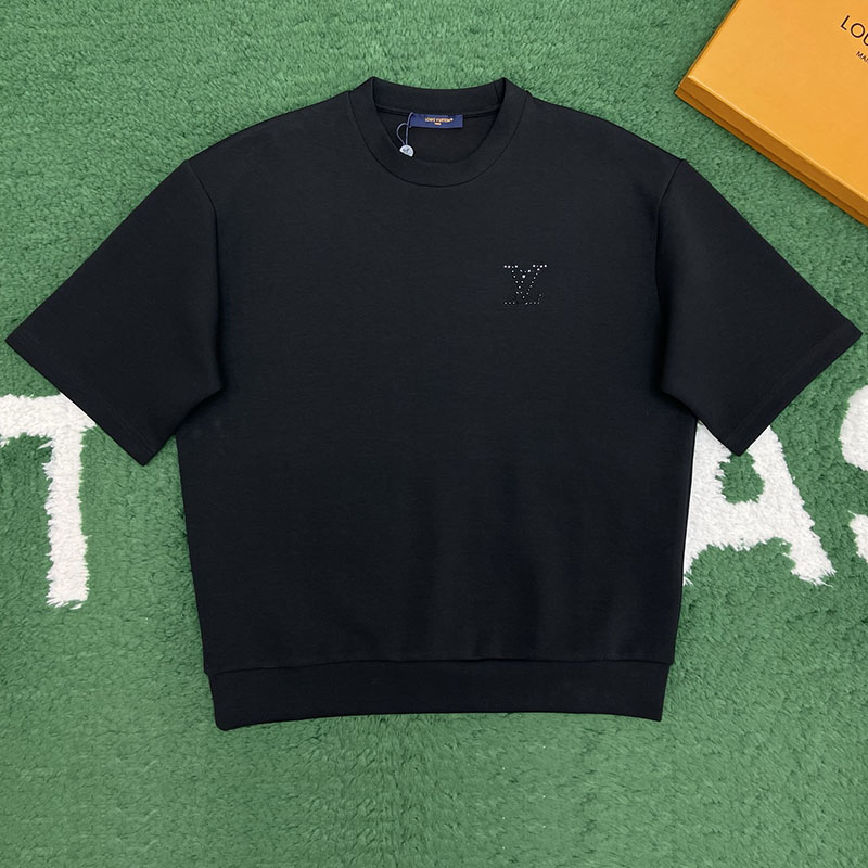 Louis Vuitton 루이비통 라인스톤 LV 엠벨리시드 저지 반팔 티셔츠 레플리카 1번 이미지 - 의류 | 세미샵 레플리카 사이트