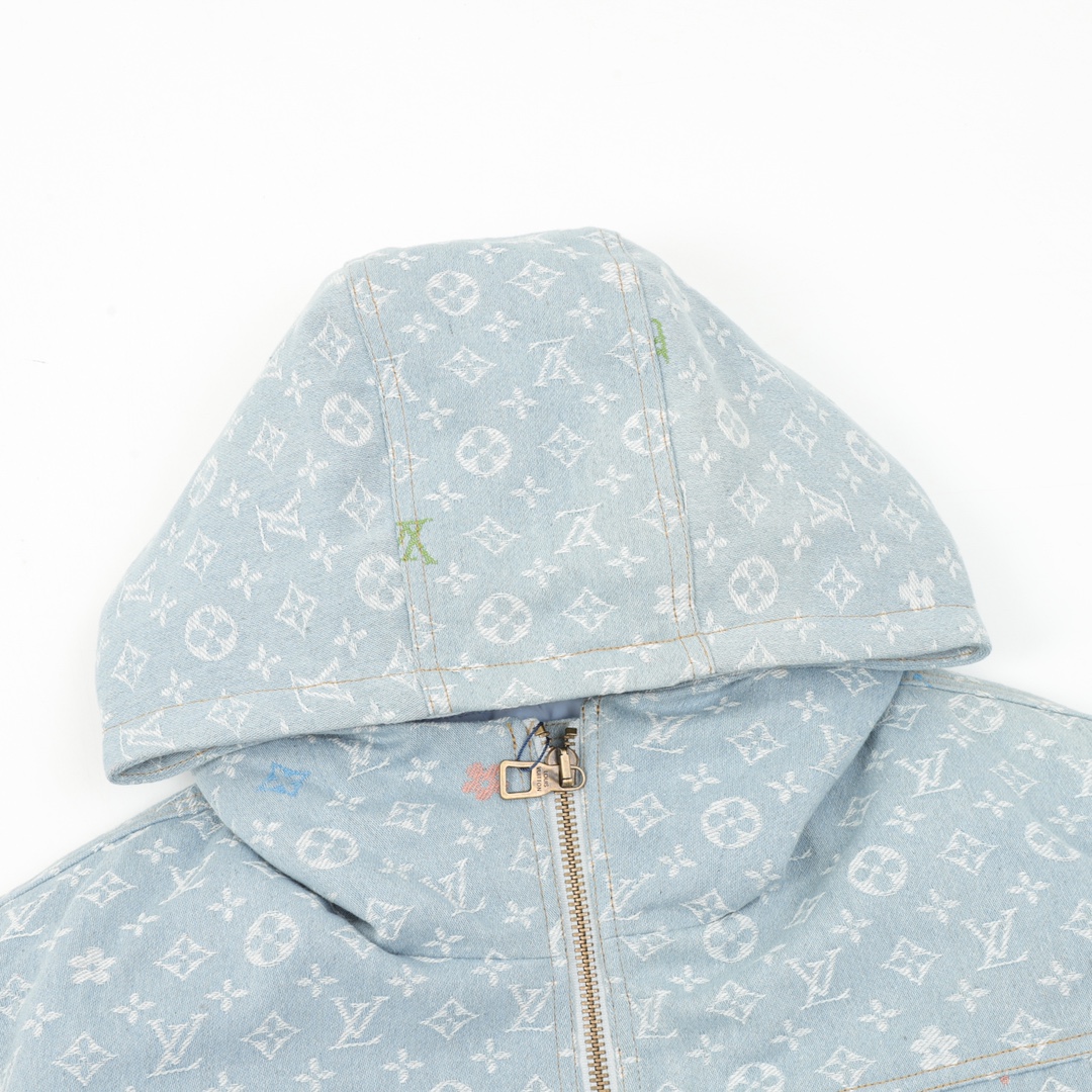 루이비통 루이비통 모노그램 멀티컬러 데님 후디드 자켓 레플리카 3번 이미지 - 의류 | 세미샵 레플리카 사이트