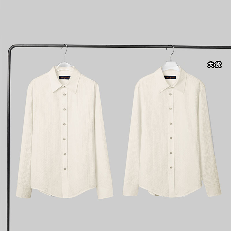 루이비통 루이비통 모노그램 자카드 롱 슬리브드 코튼 셔츠 레플리카 8번 이미지 - 의류 | 세미샵 레플리카 사이트