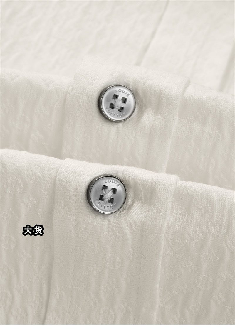 루이비통 루이비통 모노그램 자카드 롱 슬리브드 코튼 셔츠 레플리카 12번 이미지 - 의류 | 세미샵 레플리카 사이트