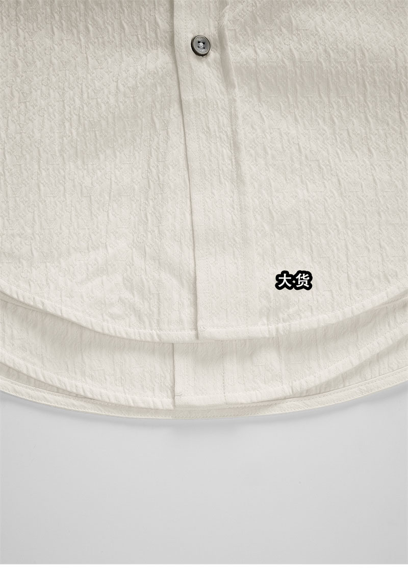 루이비통 루이비통 모노그램 자카드 롱 슬리브드 코튼 셔츠 레플리카 13번 이미지 - 의류 | 세미샵 레플리카 사이트