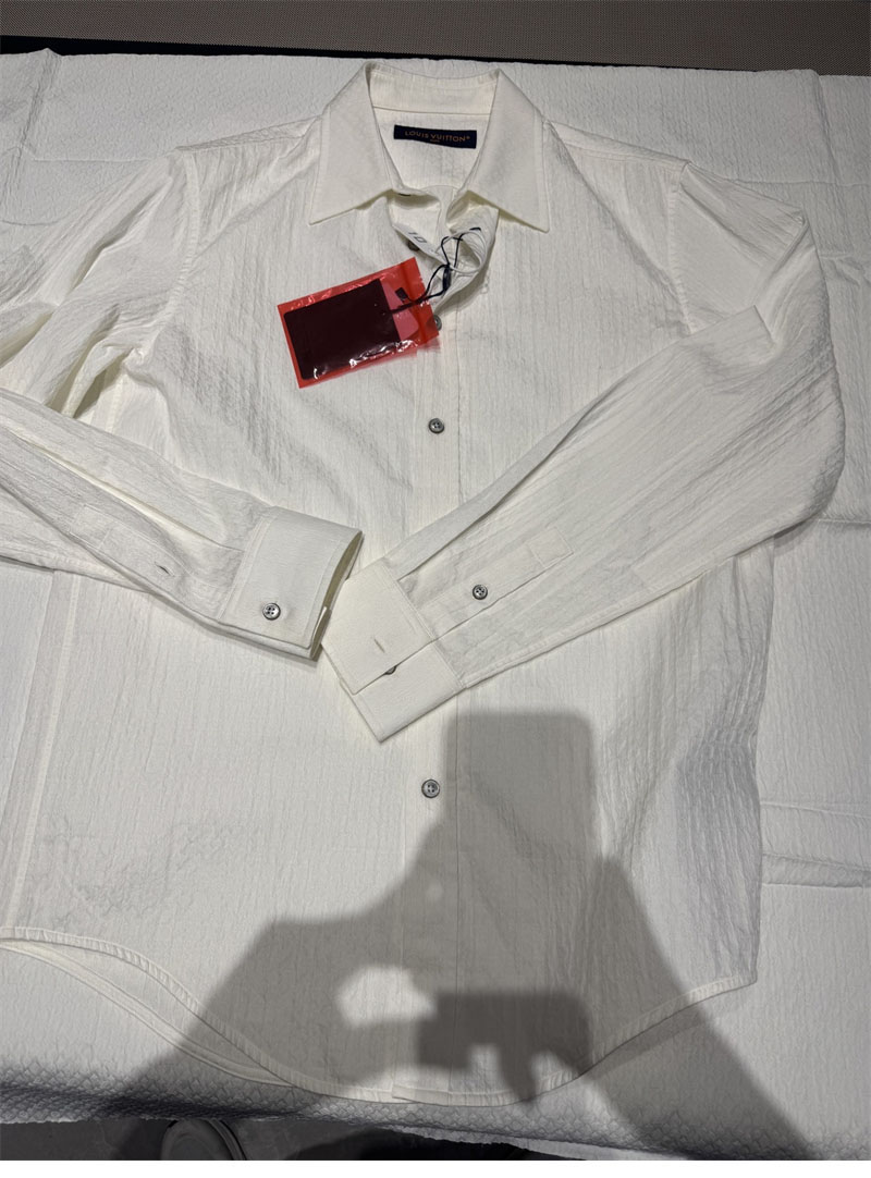 루이비통 루이비통 모노그램 자카드 롱 슬리브드 코튼 셔츠 레플리카 7번 이미지 - 의류 | 세미샵 레플리카 사이트