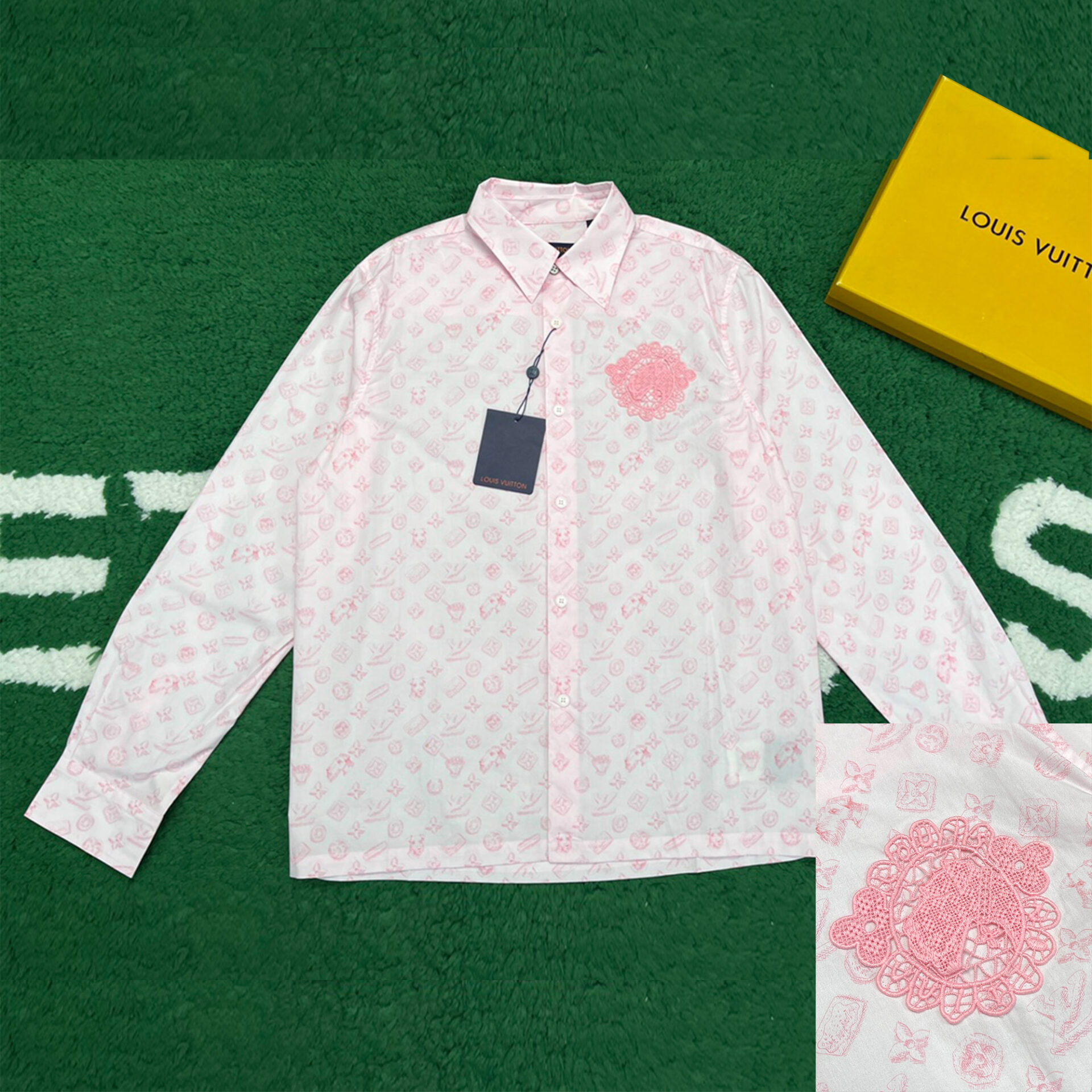 Louis Vuitton 루이비통 모노그램 프린티드 롱 슬리브 셔츠 “2COLOR” 레플리카 1번 이미지 - 의류 | 세미샵 레플리카 사이트