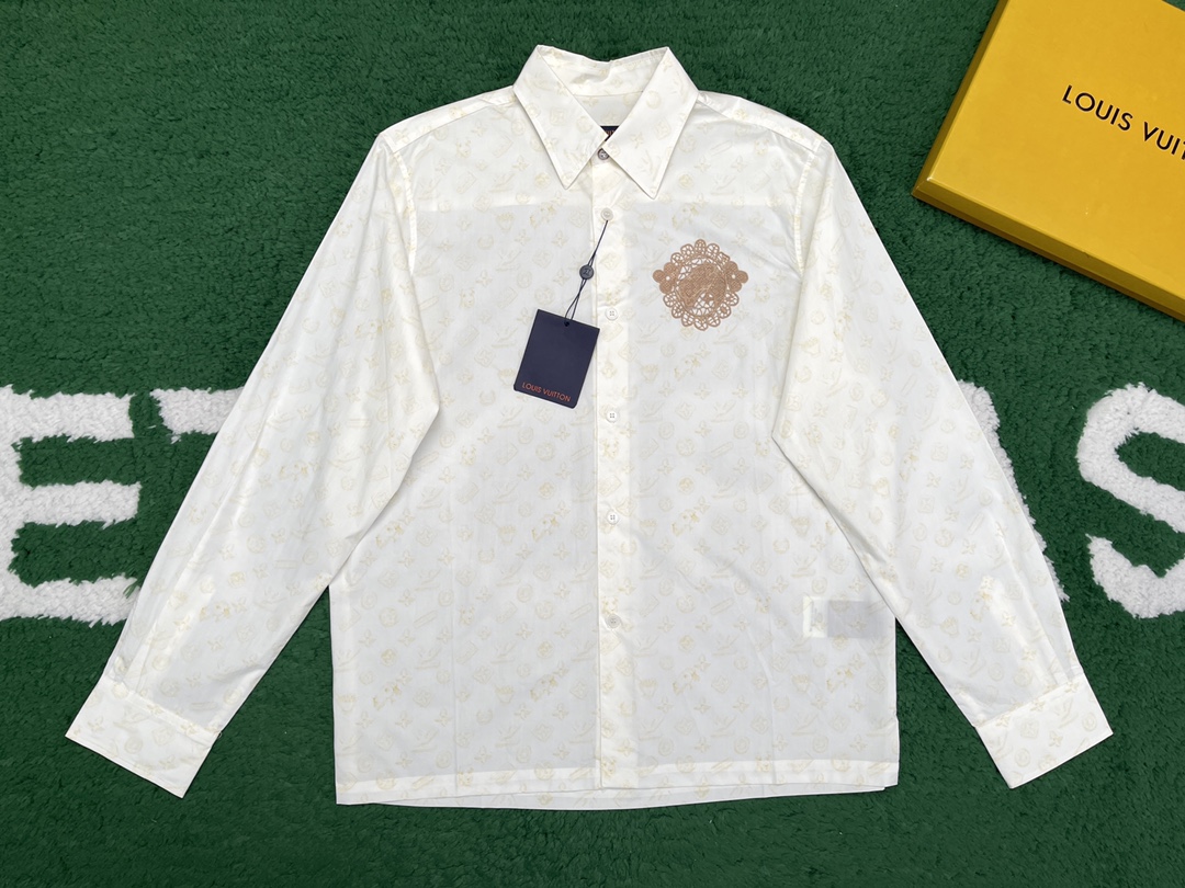 Louis Vuitton 루이비통 모노그램 프린티드 롱 슬리브 셔츠 “2COLOR” 레플리카 12번 이미지 - 의류 | 세미샵 레플리카 사이트