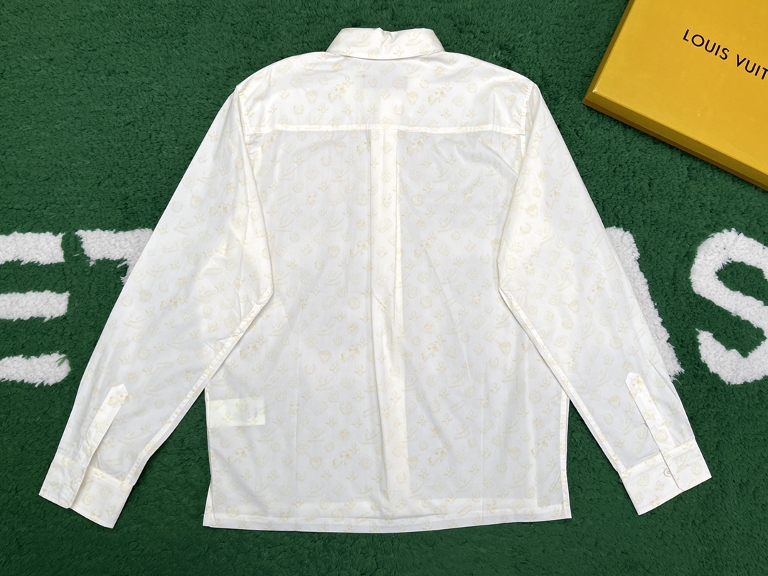 Louis Vuitton 루이비통 모노그램 프린티드 롱 슬리브 셔츠 “2COLOR” 레플리카 13번 이미지 - 의류 | 세미샵 레플리카 사이트