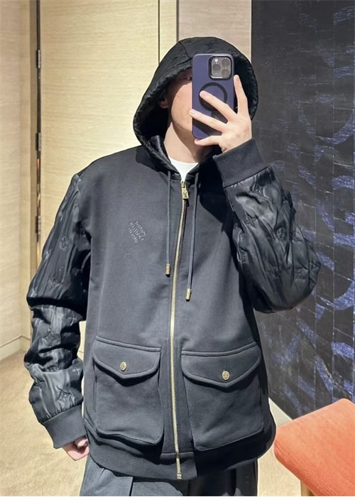 Louis Vuitton 루이비통 모노그램 하이브리드 후드 집업 스웨트셔츠 레플리카 3번 이미지 - 의류 | 세미샵 레플리카 사이트