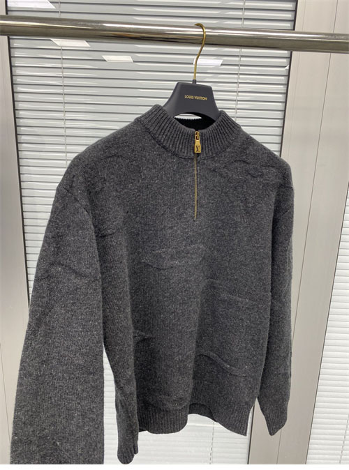Louis Vuitton 루이비통 빅 모노그램 자카드 울 하프 집업 니트 레플리카 7번 이미지 - 의류 | 세미샵 레플리카 사이트