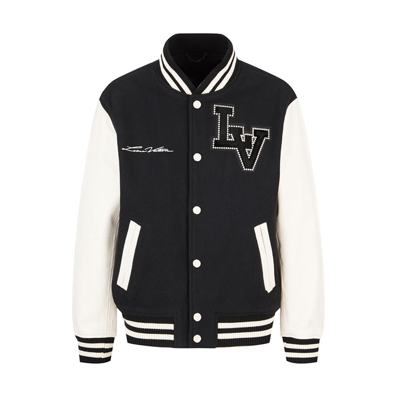 Louis Vuitton 루이비통 시그니처 벨벳 LV 바시티 블루종 자켓 레플리카 1번 이미지 - 의류 | 세미샵 레플리카 사이트