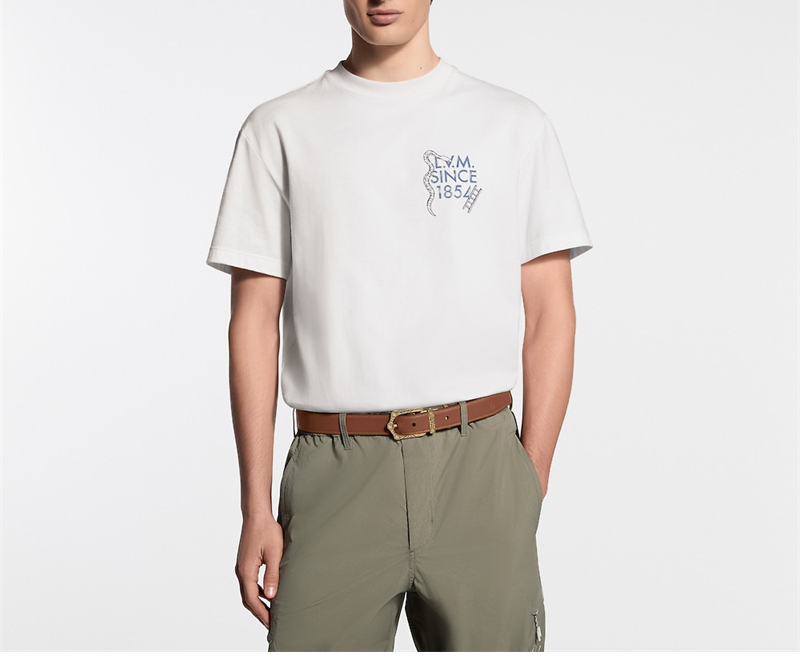 루이비통 루이비통 시그니처 프린티드 숏 슬리브 반팔 티셔츠 레플리카 1번 이미지 - 의류 | 세미샵 레플리카 사이트