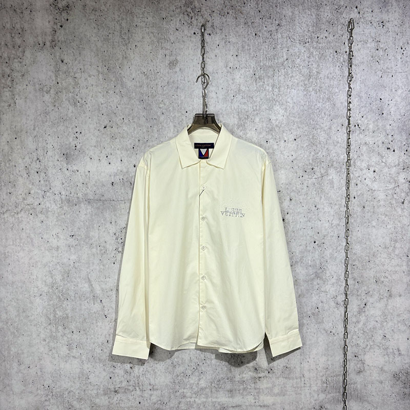Louis Vuitton 루이비통 엠벨리시드 LV 컵 로고 카라 롱 슬리브드 셔츠 레플리카 1번 이미지 - 의류 | 세미샵 레플리카 사이트