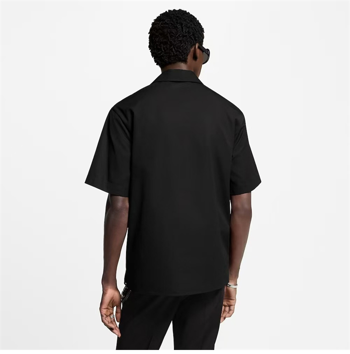 Louis Vuitton 루이비통 엠브로이더드 숏 슬리브드 코튼 셔츠 레플리카 4번 이미지 - 의류 | 세미샵 레플리카 사이트