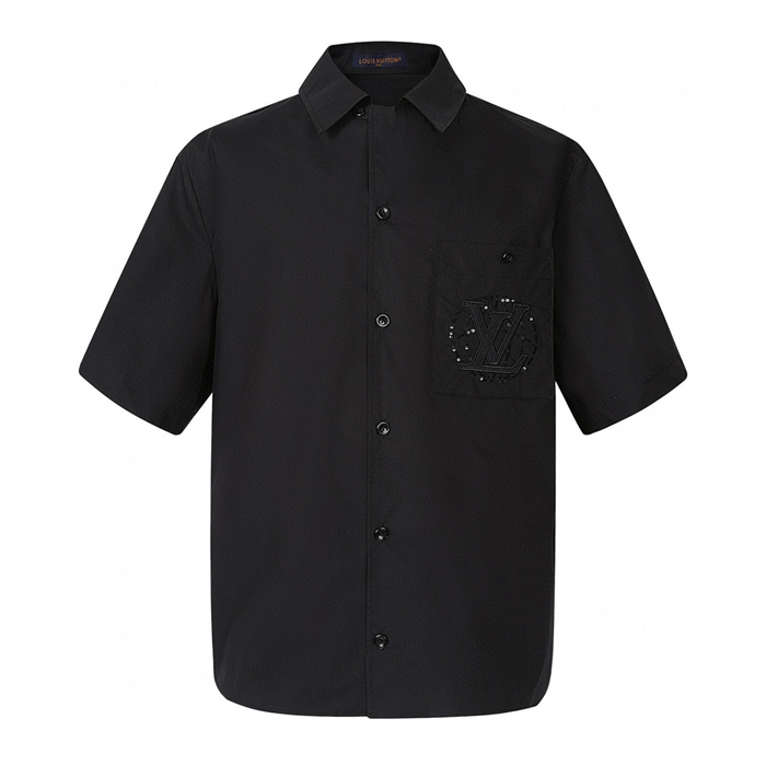 Louis Vuitton 루이비통 엠브로이더드 숏 슬리브드 코튼 셔츠 레플리카 8번 이미지 - 의류 | 세미샵 레플리카 사이트