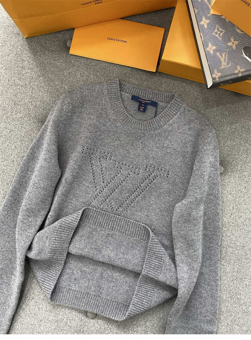 Louis Vuitton 루이비통 엠브로이더드 시그니처 캐시미어 풀오버 니트 레플리카 5번 이미지 - 의류 | 세미샵 레플리카 사이트