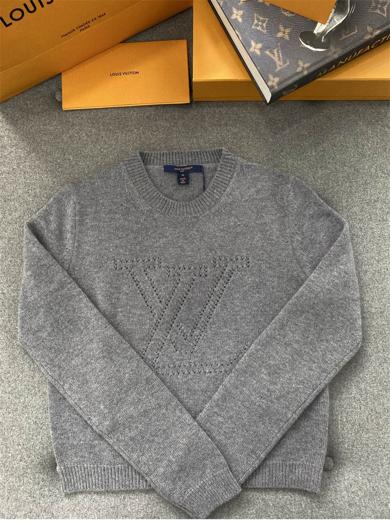 Louis Vuitton 루이비통 엠브로이더드 시그니처 캐시미어 풀오버 니트 레플리카 7번 이미지 - 의류 | 세미샵 레플리카 사이트