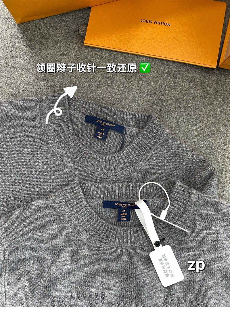 Louis Vuitton 루이비통 엠브로이더드 시그니처 캐시미어 풀오버 니트 레플리카 18번 이미지 - 의류 | 세미샵 레플리카 사이트