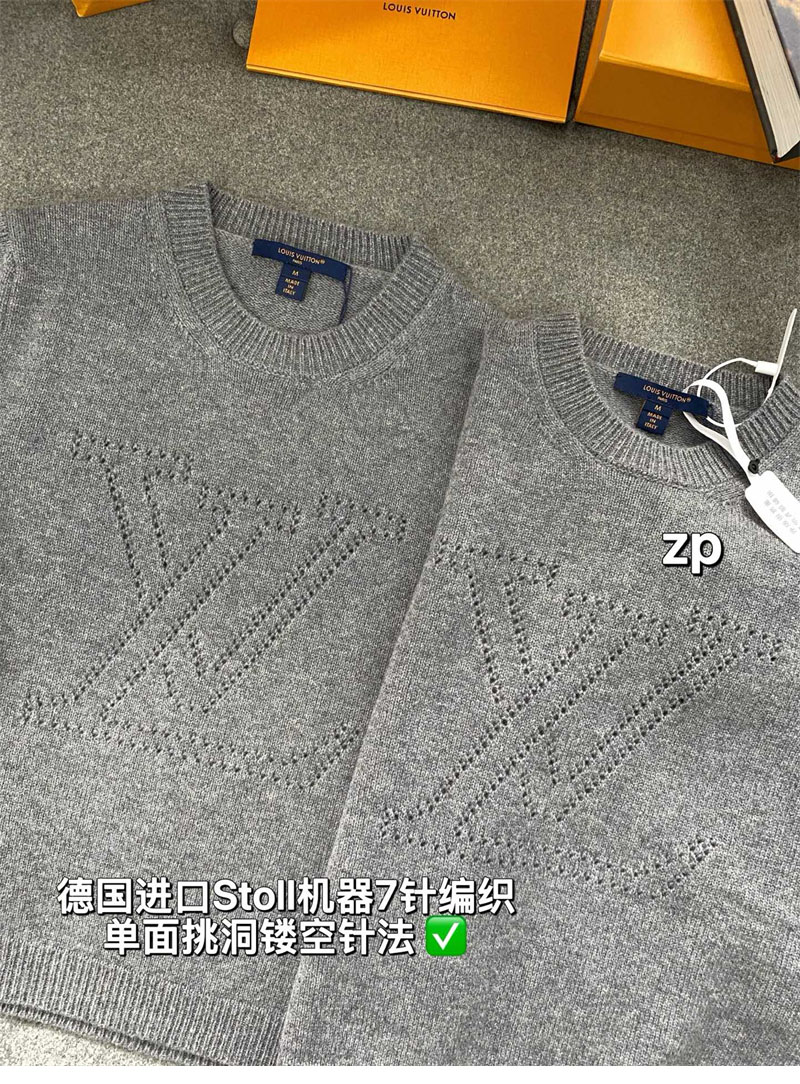 Louis Vuitton 루이비통 엠브로이더드 시그니처 캐시미어 풀오버 니트 레플리카 19번 이미지 - 의류 | 세미샵 레플리카 사이트
