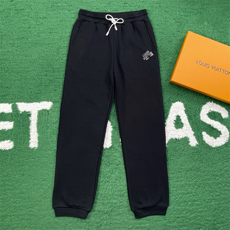 루이비통 루이비통 엠브로이더드 시그니처 코튼 팬츠 레플리카 4번 이미지 - 의류 | 세미샵 레플리카 사이트