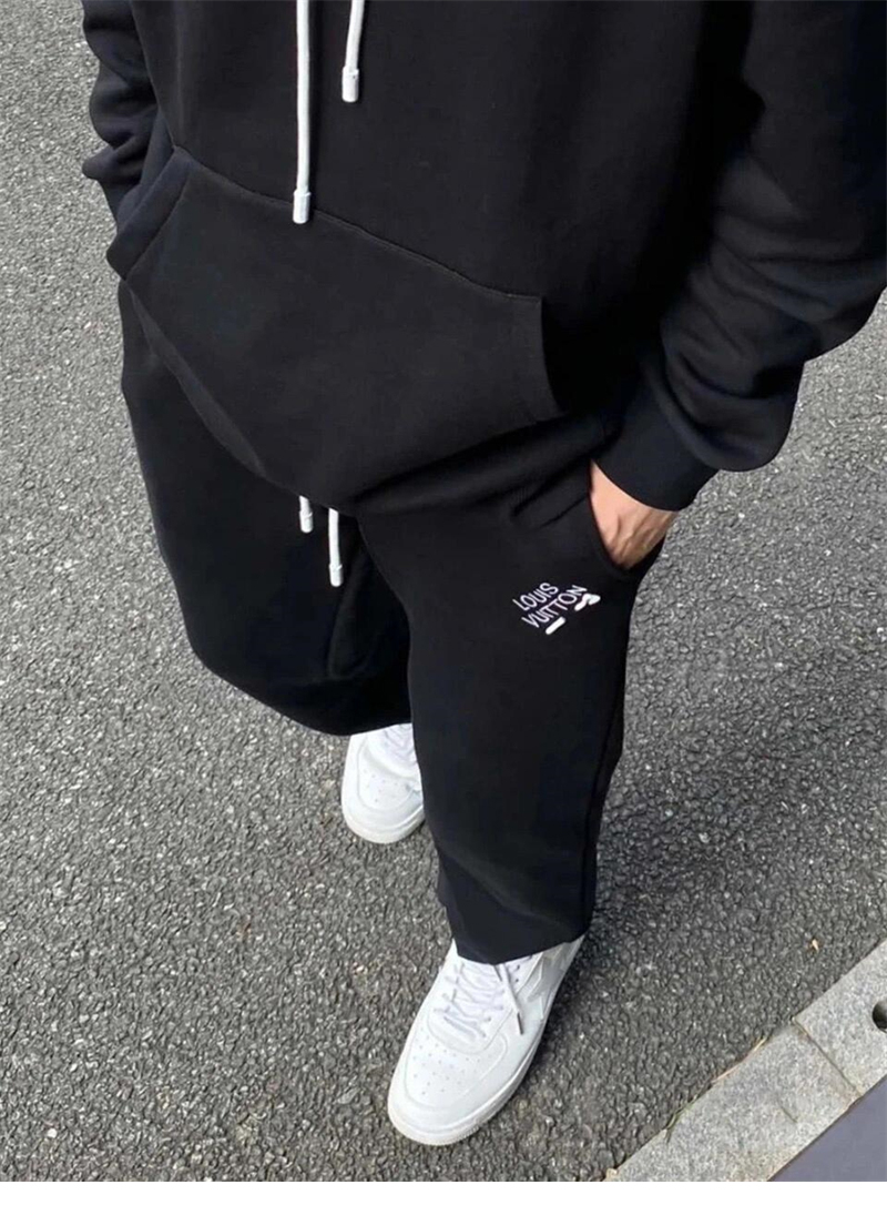 루이비통 루이비통 엠브로이더드 시그니처 코튼 팬츠 레플리카 8번 이미지 - 의류 | 세미샵 레플리카 사이트