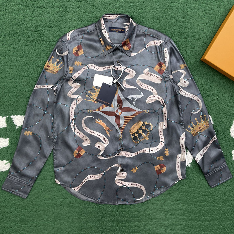루이비통 루이비통 프린티드 실크 셔츠 레플리카 11번 이미지 - 의류 | 세미샵 레플리카 사이트