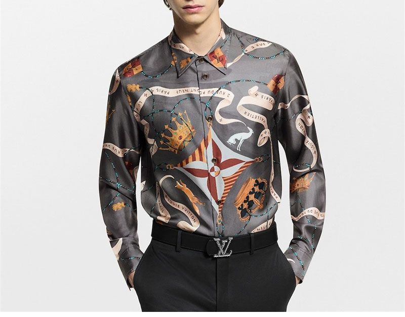 루이비통 루이비통 프린티드 실크 셔츠 레플리카 6번 이미지 - 의류 | 세미샵 레플리카 사이트