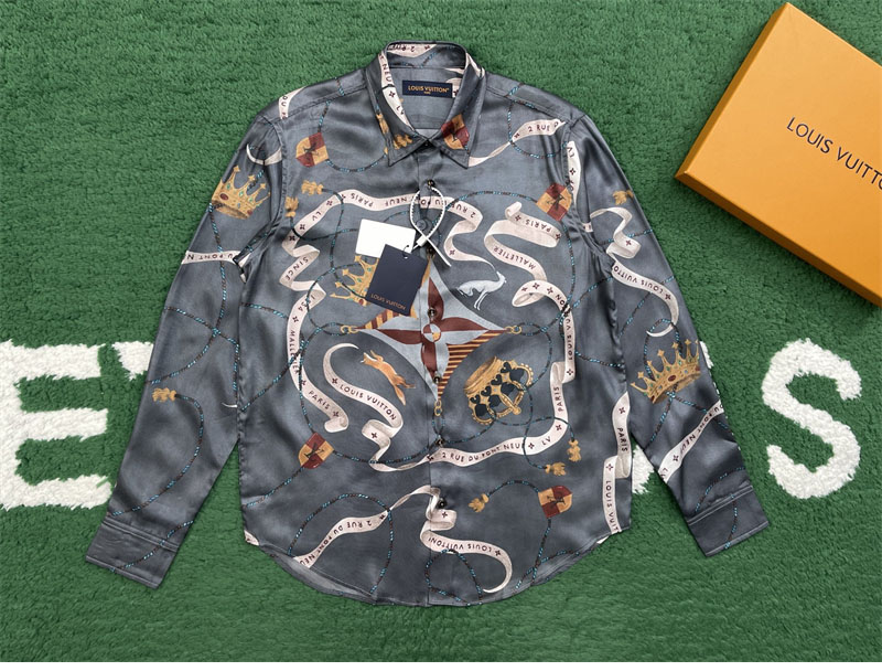 루이비통 루이비통 프린티드 실크 셔츠 레플리카 12번 이미지 - 의류 | 세미샵 레플리카 사이트