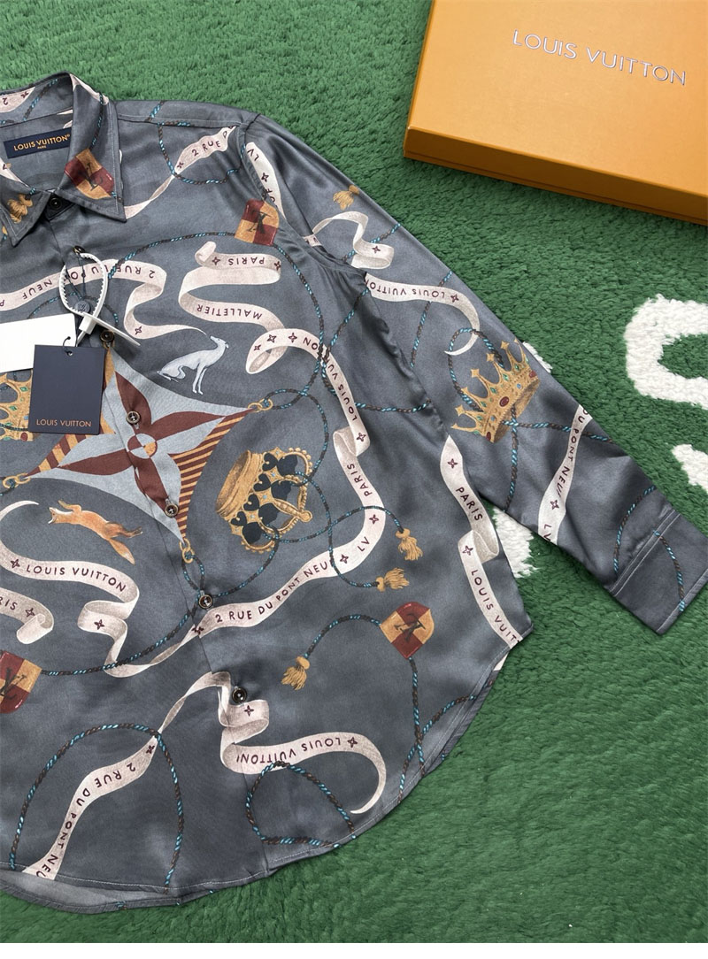 루이비통 루이비통 프린티드 실크 셔츠 레플리카 7번 이미지 - 의류 | 세미샵 레플리카 사이트