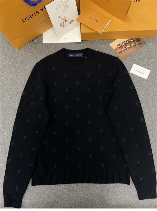 Louis Vuitton 루이비통 24FW 엠브로이더드 시그니처 메리노 크루넥 1AFIXC 레플리카 6번 이미지 - 의류 | 세미샵 레플리카 사이트