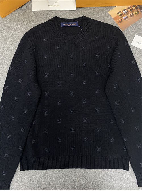 Louis Vuitton 루이비통 24FW 엠브로이더드 시그니처 메리노 크루넥 1AFIXC 레플리카 8번 이미지 - 의류 | 세미샵 레플리카 사이트