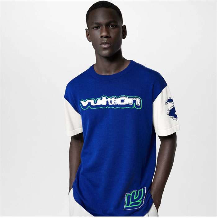 Louis Vuitton 루이비통 24SS 코튼 인타르시아 크루넥 반팔 티셔츠 레플리카 3번 이미지 - 의류 | 세미샵 레플리카 사이트