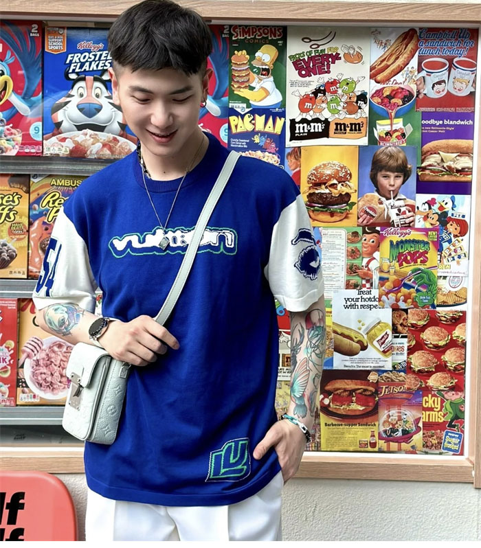 Louis Vuitton 루이비통 24SS 코튼 인타르시아 크루넥 반팔 티셔츠 레플리카 4번 이미지 - 의류 | 세미샵 레플리카 사이트