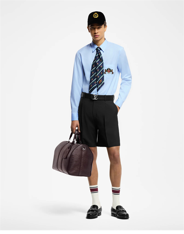 Louis Vuitton 루이비통 LV도그 엠브로이더드 롱 슬리브드 코튼 셔츠 레플리카 2번 이미지 - 의류 | 세미샵 레플리카 사이트