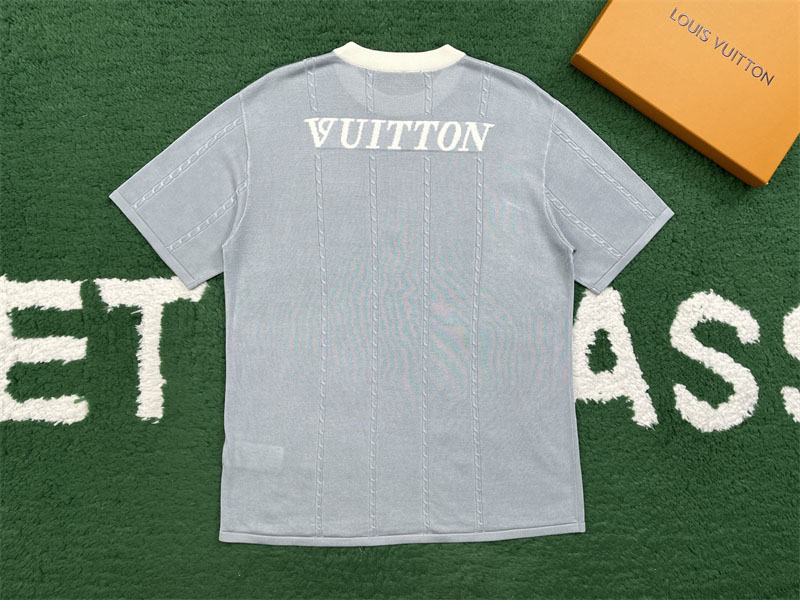 루이비통 루이비통 LV 리그 패치 인따르시아 실크 코튼 반팔 크루넥 티셔츠 레플리카 12번 이미지 - 의류 | 세미샵 레플리카 사이트